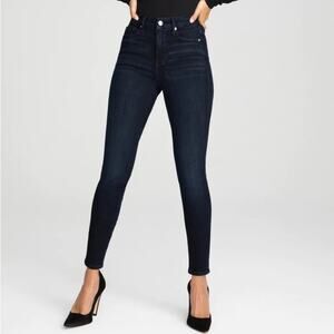 Good American | Women’s Dark Wash Blue224 Good Legs Skinny Denim Jeans GL873T 8